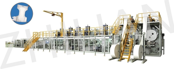 Machine adulte classique jetable 300m/minute de couche-culotte