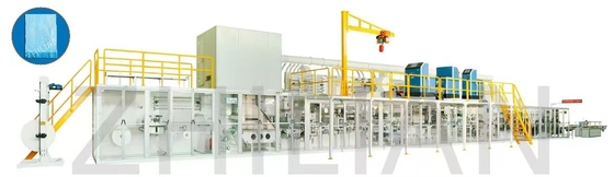 Largeur automatique de la machine 450mm 600mm 800mm 1000mm de 5ply Underpad