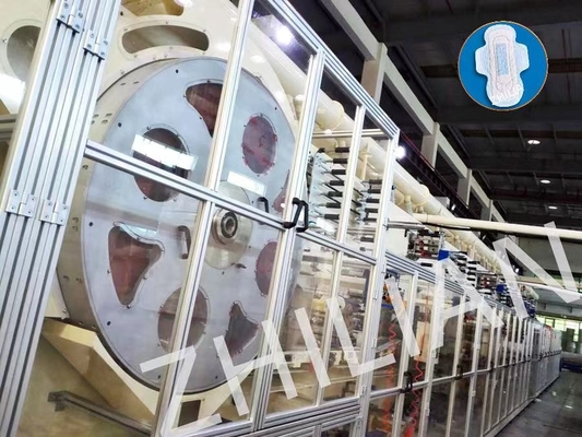 Serviette hygiénique de femmes faisant à machine l'emballage droit