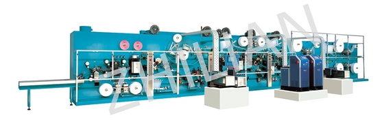 Machine jetable 2000pcs/min de revêtement de culotte de direction croisée