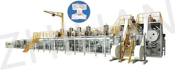 Pleines couches-culottes adultes servo d'absorptivité superbe faisant la machine 300m/minute