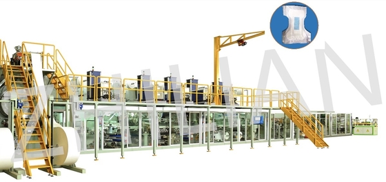 Machine ultra mince de fabrication de couche-culotte avec la vitesse stable