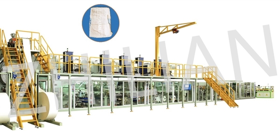 Couche-culotte adulte patiente faisant à machine la fabrication industrielle
