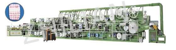 600 PCs/Min Disposable Baby Diaper Machine je type