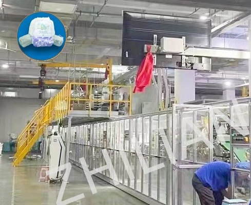 350 PCs/500 PCs minimum/minute tirent vers le haut le bébé de machine de couche-culotte
