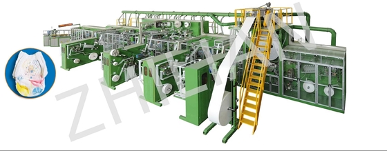 Le bébé tirent vers le haut le type 450pcs de la machine 2pcs de fabrication de Pampers/minute