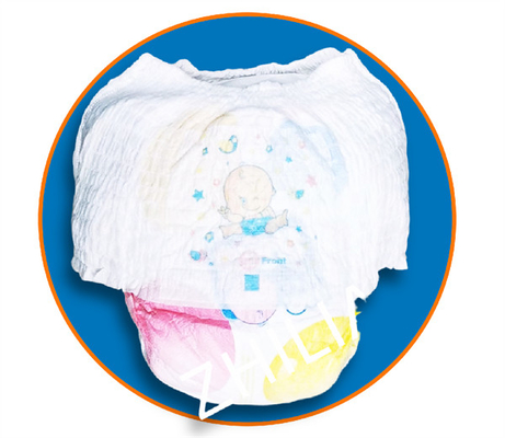 Le bébé tirent vers le haut la couche-culotte faisant le type machine s'exerçante de la machine 2pcs de pantalon de bébé