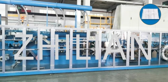Machine de sous-tapis de coussin d'allaitement jetable médical 200 m/min