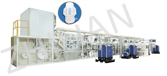 Protection sanitaire complètement automatique de dames faisant à machine 1200 PCs/minute