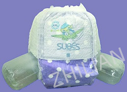 3pcs le type bébé tirent vers le haut des PCs /min de la machine de couche-culotte 350 à 500